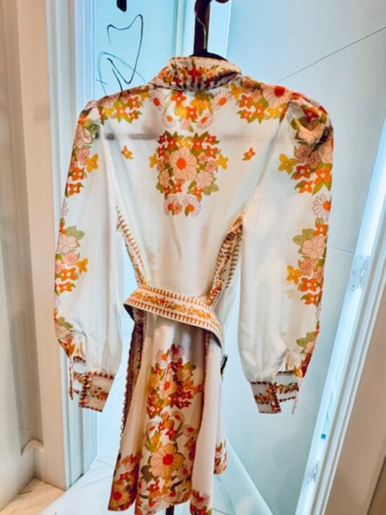 NWT - Beulah Leila Floral Retro Dress, Belted, Button Up Tuckernuck Exclusive - Picture 6 of 13